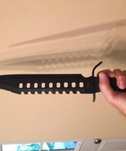 Armory Replicas Night Stalkers Marine Force Recon Hunting Outdoor Survivors Sawback Knife 17 Inches Black Black blade 32 41gS iPY5RL