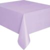 Lavender Solid Rectangular Plastic Table Cover (54" x 108") 1 Count - Elegant Design & Premium Quality, Ideal For Parties, Events & Everyday Use Lavender 54" x 108" 36 41ggwH07MDL 1