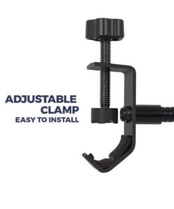 Dragonpad USA Microphone Pop Filter, for Blue Yeti, Blue Snowball - Flexible Gooseneck Microphone Mount and Double Layer Sound Shield Guard Windscreen black 45 41gooKu uyL