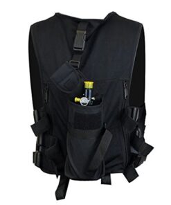 Maddog Lightweight Tactical Paintball Sport Vest | Paintball Harness Vest Holds Up to 4 Paintball Pods & 90ci Paintball Tank One Size Vest + Standard Remote & Pods 14 41h0uW1tEEL