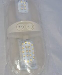 Gold Stars F3528002 Natural White LED RV Ceiling Double Dome Light (Fixture Double 921 Wedge 12v) Double Fixture (1 Pack) 20 41h1fh8oB L