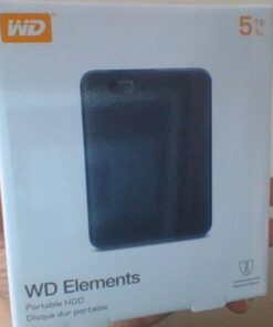 WD 5TB Elements Portable HDD, External Hard Drive, USB 3.0 for PC & Mac, Plug and Play Ready - WDBU6Y0050BBK-WESN 36 41h92D3h9BL