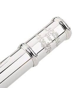 Alternative view of Glory Silver Plated Intermediate Open/Closed Hole C Flute with Case,Tuning Rod,Polish Cloth,Joint Grease,a pair of Gloves and screw driver 16 Open Hole