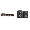 Polk Audio ES35 Sound Wall Mount Speakers, Black & Polk Audio ES15 Wall Mount Bookshelf Speaker, Black Signature Elite Speaker + Speaker, 5.25"