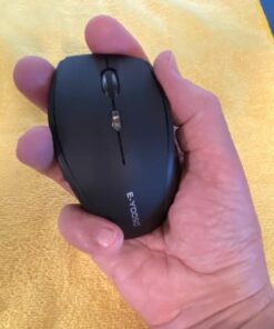 E-YOOSO Bluetooth Wireless Mouse, 3 Modes Bluetooth 5.0 & 3.0 Mouse 2.4GHz Ergonomic Wireless Optical Mouse with USB Nano Receiver, 5 Adjustable DPI Levels, 6 Buttons for Laptop, MacBook, iPad, PC Black(Bluetooth+Wireless) 42 41hPc0iPRCL