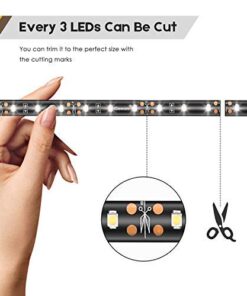 Geeon Car LED Strip Light 12V White 24''/60CM for Boats Vehicle Automotive Truck Van Motorcycle Footwell Lighting, UL Listed, Pack of 2 Daylight White 6 41hTI5Yx9DL