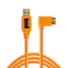 Tether Tools TetherPro USB 3.0 to Micro-B Right Angle Cable | for Fast Transfer and Connection Between Camera and Computer | High Visibility Orange | 15 Feet (4.6 m) 21 41hXCNuq1lL