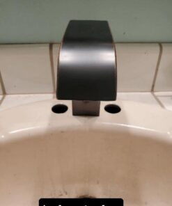 Wovier Faucet Plate,Oil Rubbed Bronze Sink Hole Cover Plate,6" Escutcheon Plate 304 Stainless Steel Deck Plate for 1 or 3 Hole Bathroom or Kitchen Sink Faucet Mixer Tap,Black Oil Rubbed Bronze 29 41hXZ ZJkrL