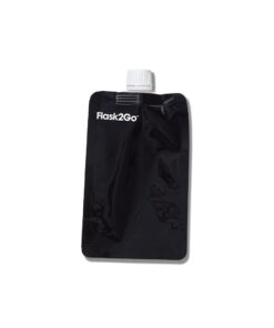 Alternative view of Flask2Go - The Foldable Flexible Flask for Tailgating, Camping, and Concerts Black/Silver