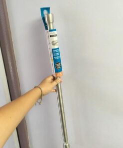 iDesign Forma Metal Tension, Adjustable Customizable Curtain Rod for Bathtub, Shower Stall, Closet, Doorway, 26-42", Brushed Stainless Steel 26-42" Set of 1 47 41hts6rGUFL