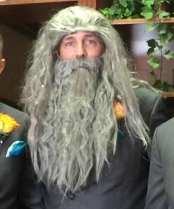 Rubies The Hobbit Gandalf Beard Costume Wig Kit- One Size 38 41hy10mUowL