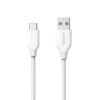 Anker USB C Cable, Powerline USB 3.0 to USB C Charger Cable (3ft) with 56k Ohm Pull-up Resistor for Samsung Galaxy Note 8, S8, S8+, S9, Oculus Quest, Sony XZ, LG V20 G5 G6, HTC 10 (White) 3ft White 1 23 41i1HfKEHDL