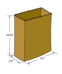 Hospeco KL Waxed Kraft Feminine Hygiene Liner Bag with Gusset,10.25" x 7.5" x 3.5",(Case of 500) Brown 1 case of 500 12 41i5EWxyZL