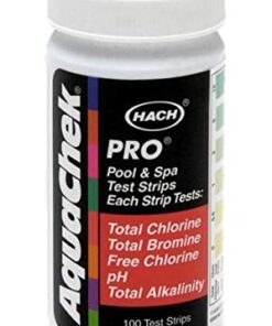 Alternative view of 4) Aquachek 511710 Pro Swimming Pool Spa 5 in 1 Test Kit Strips 5-Way 100 pack 4