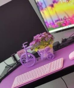 Louis Garden Nostalgic Bicycle Artificial Flower Decor Plant Stand (Purple) Purple 24 41iH zhWx6L