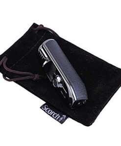 Scorch Torch Triple Jet Flame Butane Cigarette Torch Lighter with Cigar Punch Attachment Black 18 41iHnzUiaL
