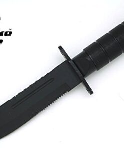 Snake Eye Tactical Serrated Blade 8.5 Inch Survival Knife Heavy Duty Stainless Steel with Kit & Nylon Sheath (Black) Black 8 41iNdy u8ML