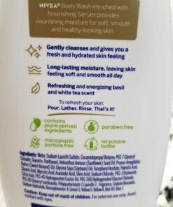 NIVEA Basil and White Tea Body Wash with Nourishing Serum, 20 Fl Oz Bottle 34 41iQ 8U95eL