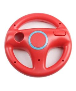 Alternative view of GH Mario Kart 8 Steering Wheel Compatible with Nintendo Wii (Mario Red, 2 Pack), Racing Games Wheels for Wii (U) Remote Controller (6 Colors Available) 2 Pack Mario Red