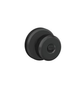 Schlage F51A BWE 622 GSN Bowery Door Knob with Greyson Trim, Keyed Entry Lock, Matte Black 11 41icI2Jy0EL