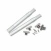 Graber Crystal Clear Sash Curtain Rod - 2 Rods per Package (11 1/2 to 20-Inch Adjustable Width, Clear)