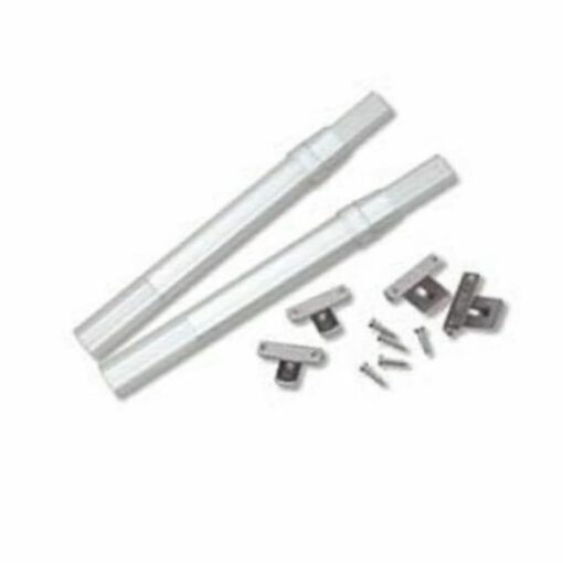 Graber Crystal Clear Sash Curtain Rod - 2 Rods per Package (11 1/2 to 20-Inch Adjustable Width, Clear)