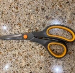 CCR Scissors 8 Inch Soft Comfort-Grip Handles Sharp Titanium Coating Blades, 4-Pack 36 41irEIYNfVL