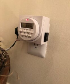 BN-LINK 7 Day Heavy Duty Digital Programmable Timer, FD60 U6, 115V, 60Hz, Dual Outlet, Indoor, for Lamp Light Fan Security UL Listed FD-60/U6 36 41j6ElsYm7L