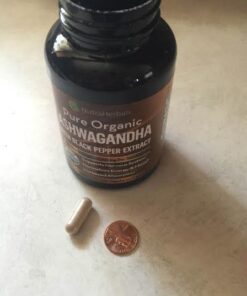 NUTRAHERBALS Ashwagandha Supplement Made with Premium Ashwaganda Root Powder 1200mg with Black Pepper Extract for Increased Absorption - 120 Vegi Capsules 27 41jHElD0fL