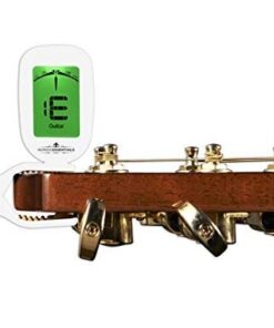 Guitar Tuner (2 Pack) for Acoustic Guitars, Violin, Ukulele (Uke), Bass, Mandolin, Banjo - (Black + White) - Premium Accessories by Nordic Essentials™ - Lifetime Warranty Black + White 16 41jTwl3M9L