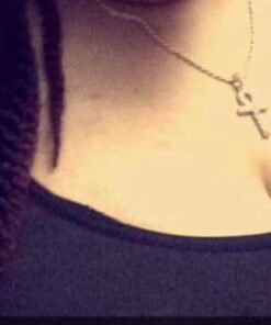 Fashion 21 Micro Pave Egyptian Ankh Cross Pendant 22 to 27 inches Various Chain Necklace Gold Tone 2mm 24" Rope Chain 22 41jUIeiZ L