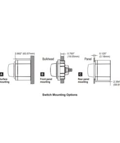 Blue Sea Systems 6007 m-Series Battery Switch Selector 4 Position, Red One size Selector 4 Pos. 17 41jV1RpJkAL