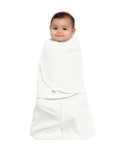 HALO Micro Fleece Sleepsack Swaddle, 3-Way Adjustable Wearable Blanket, TOG 3.0, Cream, Small, 3-6 Months Small (Pack of 1) 17 41jpBRiqisL