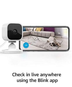 Blink Mini – Compact indoor plug-in smart security camera, 1080p HD video, night vision, motion detection, two-way audio, easy set up, Works with Alexa – 1 camera (White) White Camera Only 22 41jqOZv4m S