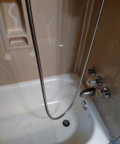 YODEL Shower Hose 96 Inches Extra Long Steel Handheld Shower head Hose with Solid Brass Connector,Chrome 15 41k6 XbJOL