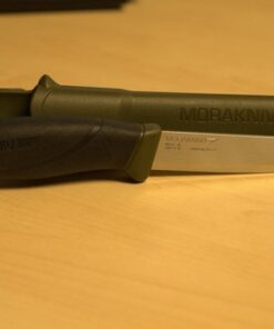 Morakniv Companion Carbon Steel Fixed-Blade Knife with Sheath, 4.1 Inch, Military Green Fixed Blade Knives 47 41k6Gc1up8L