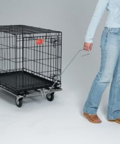 MidWest Homes for Pets Dog Crate Dolly Perfect for Dog Shows | Easily Handles Dog Carriers, Metal Dog Crates, Grooming Tables, Dog Food Bags, Etc.… 10 41kRaTG06wL