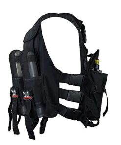 Maddog Lightweight Tactical Paintball Sport Vest | Paintball Harness Vest Holds Up to 4 Paintball Pods & 90ci Paintball Tank One Size Vest + Standard Remote & Pods 13 41kUPra4YFL