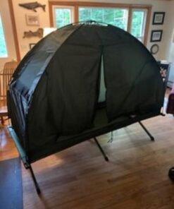 Outsunny Camping Tent Cot, Single Person Folding Cot Combo, Off-Ground Tent, Covered Outdoor Bed with Carry Bag for Hiking, Camping 28 41kerc3x0eL