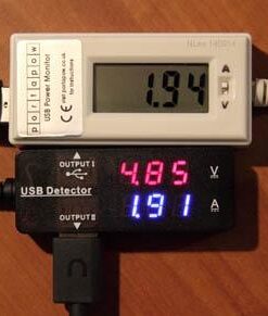 DROK USB Tester, USB-A 2.0 Digital Multimeter Dual USB Output Ports PD QC 3.0 Color LED Display, 7 Modes Capacity Voltage Current Power Voltmeter Ammeter for Laptop Power Bank Solar Panel Black 40 41kgJkipCWL