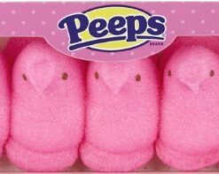 Marshmallow Pink Peeps Chicks 5 count (3 Pack)