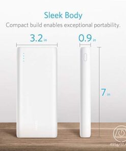Anker Power Bank, 26,800mAh External Battery with Dual Input Port and Double-Speed Recharging, 3 USB Ports for iPhone 15/15 Plus/15 Pro/15 Pro Max, iPad, Samsung, Android and Other Devices white 30 41l5HIbW5L