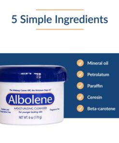 Albolene Moisturizing Cleanser, 6 Ounce Unscented 6 Ounce (Pack of 1) 27 41lJL33cknL