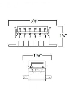 HELLA H84960091 6-Way Lateral Single Fuse Box 10 41lPHDD BCL