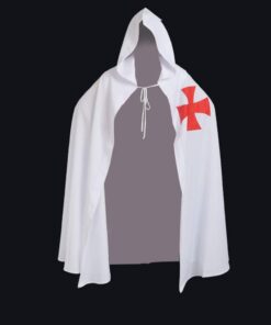 BLESSUME Medieval Templar Knight Cloak White Cape Halloween Costume Robe 17 41lXKj4To6L