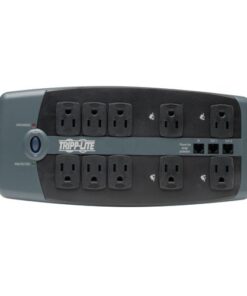 Tripp Lite TLP1008TEL 10 Outlet Surge Protector Power Strip, 8ft Cord, Tel/DSL Protection, RJ11, & Dollar 150,000 Insurance Silver 10 Outlets Phone 15 41lYJbzHnML