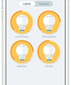 Cree Lighting BA19-08027OMF-12CE26-1C100 Cree Connected LED Smart Bulb, 1pk, Soft White (Packaging may vary) 1 Count (Pack of 1) 19 41lfDOeJXML 1