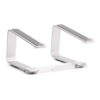 Griffin Elevator Laptop Stand - Ergonomic Computer Riser & Laptop Mount Made of Sturdy Brushed Aluminum - Supports Posture & Elevates Workspace with a Minimal Design, Classic Clear (2.5 Oz) Silver