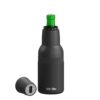 Asobu Frosty Beer Holder 2 Go Vacuum Insulated Double Walled Stainless Steel Beer Can and Bottle Cooler with Beer Opener Eco Friendly and Bpa Free (black) Black