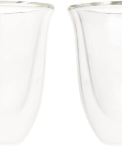 De'Longhi DeLonghi Double Walled Thermo Espresso Glasses, Set of 2, Regular, Clear, 90 milliliters Espresso Glasses (set of 2) 18 41m1t1ZilaL